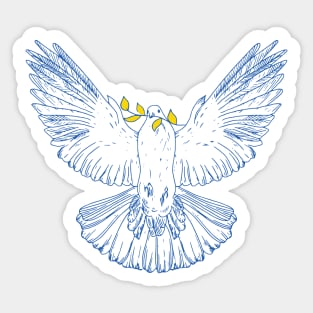 The Dove of Peace | Support Ukraine Sticker